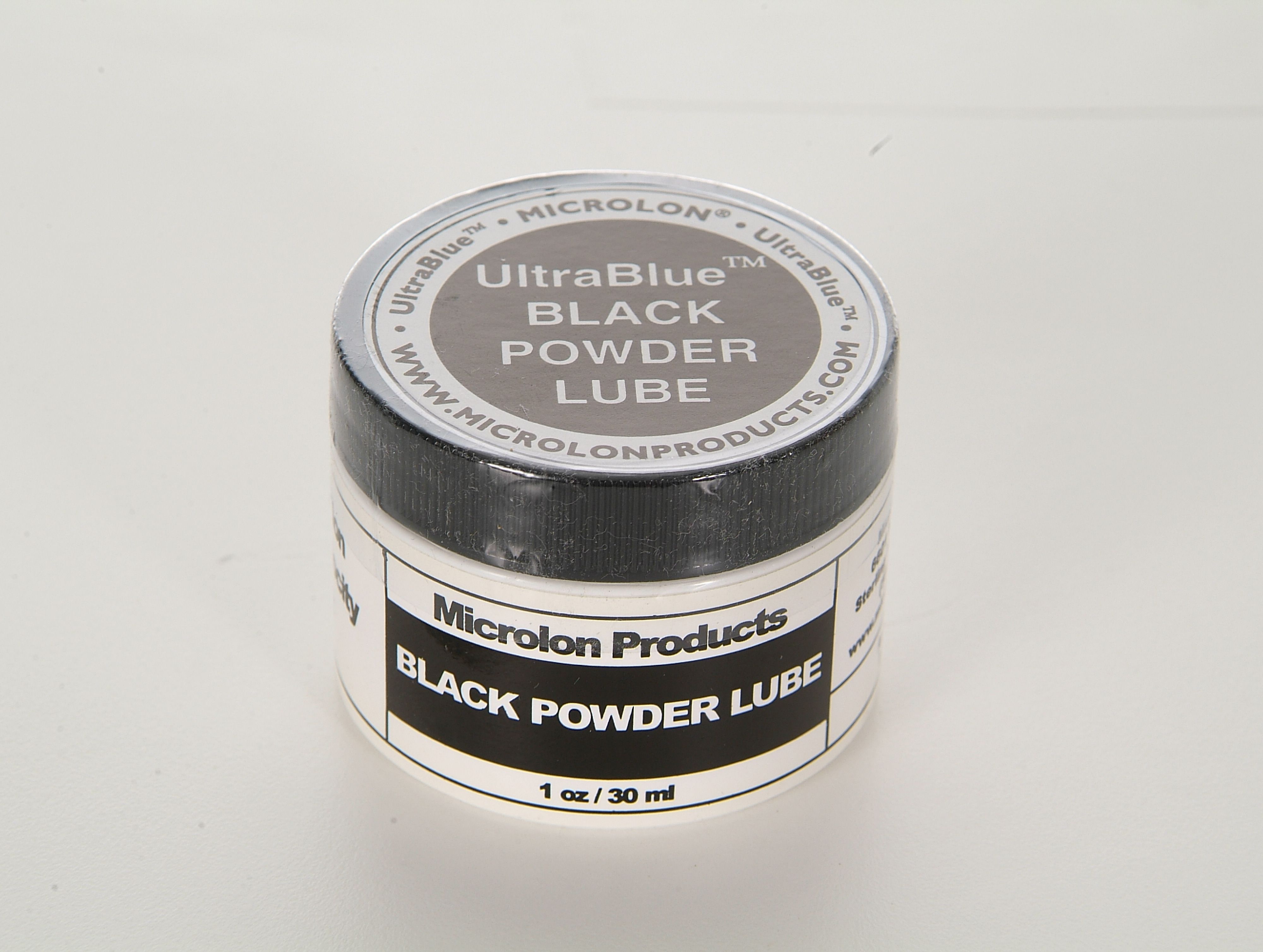UltraBlue Black Powder Lube 1 ounce jar Microlon Products